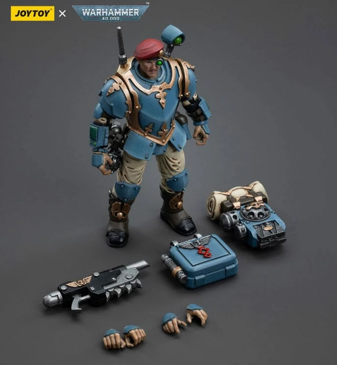 Warhammer 40k Astra Militarum Tempestus Scions Command Squad 55th Kappic Eagles Medic 1/18 Scale Figure 9 Warhammer 40k Astra Militarum Tempestus Scions Command Squad 55th Kappic Eagles Medic 1/18 Scale Figure - Image 9