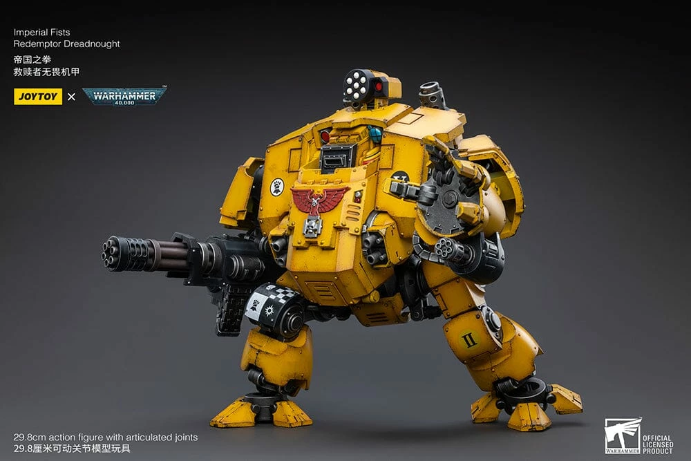 Warhammer 40K Imperial Fists Redemptor Dreadnought 1/18 Scale Figure 7 Warhammer 40K Imperial Fists Redemptor Dreadnought 1/18 Scale Figure - Image 7