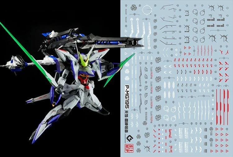 F66 MG PB Eclipse Gundam With Raisin Striker Decal Sheet 1 F66 MG PB Eclipse Gundam With Raisin Striker Decal Sheet