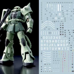 C09 RG Zaku II Green And White Ogre Decal Sheet