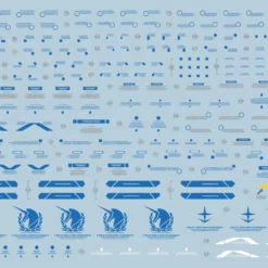 D21 PG Unicorn Gundam (Blue) Perfectibility & Divine Expansion Set Decal Sheet -Bandai Sales 06 60 D21UnicornGundamPerfectibilityBLUE 2 Copy