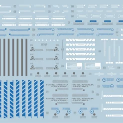 D21 PG Unicorn Gundam (Blue) Perfectibility & Divine Expansion Set Decal Sheet -Bandai Sales 06 60 D21UnicornGundamPerfectibilityBLUE 4