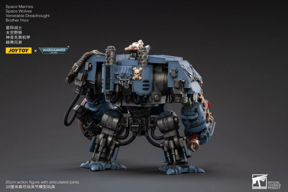Warhammer 40K Space Wolves Venerable Dreadnought Brother Hvor 1/18 Scale Figure 6 Warhammer 40K Space Wolves Venerable Dreadnought Brother Hvor 1/18 Scale Figure - Image 6