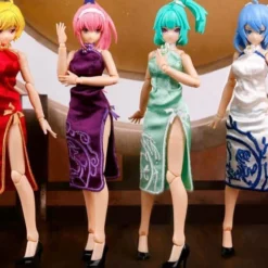 E-Model A.T.K. Girl Four Mytical Beasts Qipao Accessories Set