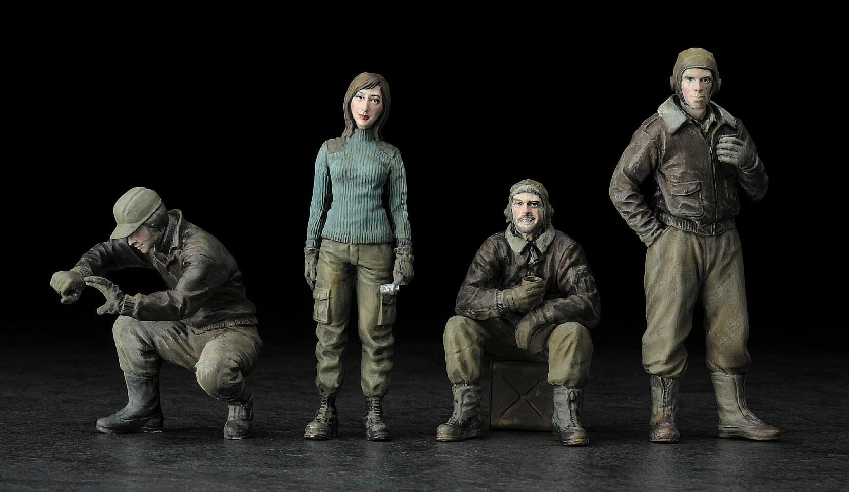 Maschinen Krieger MK02 1/20 Ma.K. Figure Set A (Mercenary Troops' Arms Cold District Maintenance Soldiers) Model Kit 1 Maschinen Krieger MK02 1/20 Ma.K. Figure Set A (Mercenary Troops' Arms Cold District Maintenance Soldiers) Model Kit