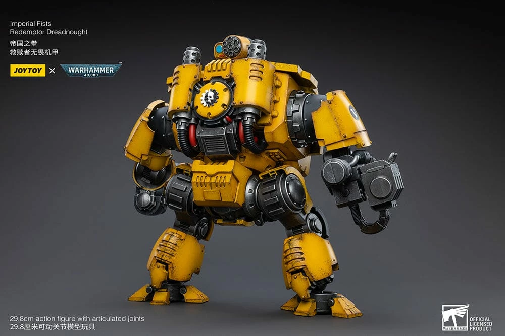Warhammer 40K Imperial Fists Redemptor Dreadnought 1/18 Scale Figure 5 Warhammer 40K Imperial Fists Redemptor Dreadnought 1/18 Scale Figure - Image 5