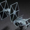 Bandai Star Wars Vehicle Model #007 TIE Advanced X1 & Fighter Set 1/144 Scale Model Kit