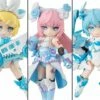 Vocaloid Desktop Singer Snow Miku Series Box Of 3 Figures