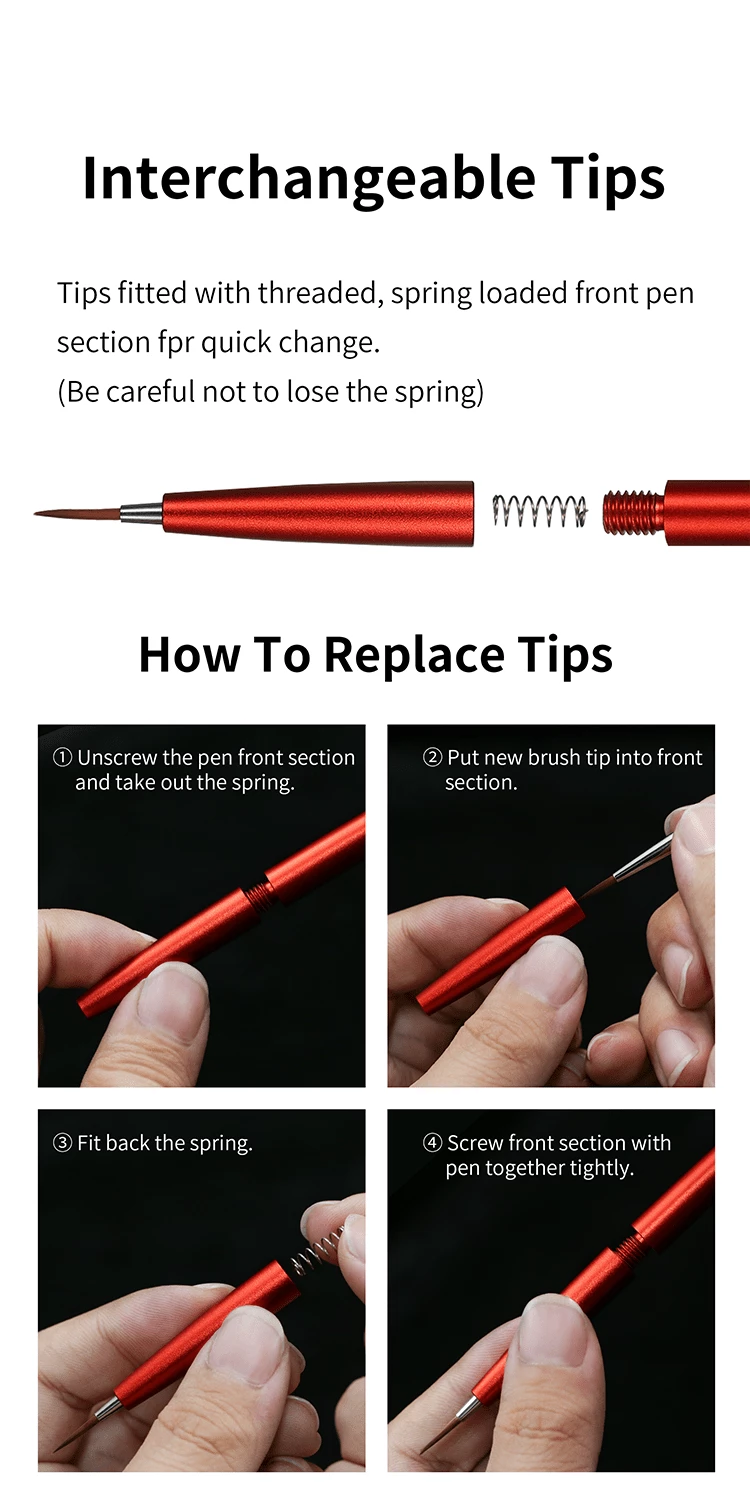 AT-FB02 DSPIAE Fine Brush With Replicable Point Tip - Green 3 AT-FB02 DSPIAE Fine Brush With Replicable Point Tip - Green - Image 3