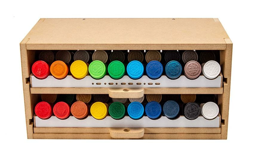 Slide&Tilting Drawer Paint Shelf OPERA-19B (For Lacquer) 3 Slide&Tilting Drawer Paint Shelf OPERA-19B (For Lacquer) - Image 3