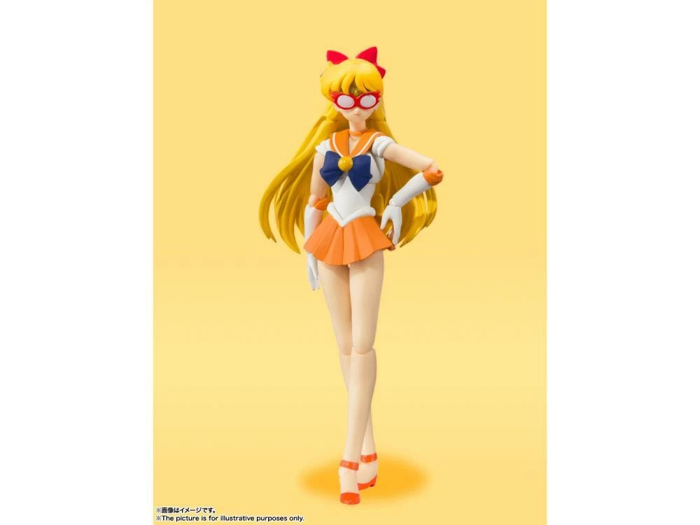 Bandai Sailor Moon S.H.Figuarts Sailor Venus (Animation Color Edition) 3 Bandai Sailor Moon S.H.Figuarts Sailor Venus (Animation Color Edition) - Image 3