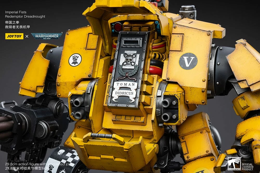 Warhammer 40K Imperial Fists Redemptor Dreadnought 1/18 Scale Figure 12 Warhammer 40K Imperial Fists Redemptor Dreadnought 1/18 Scale Figure - Image 12