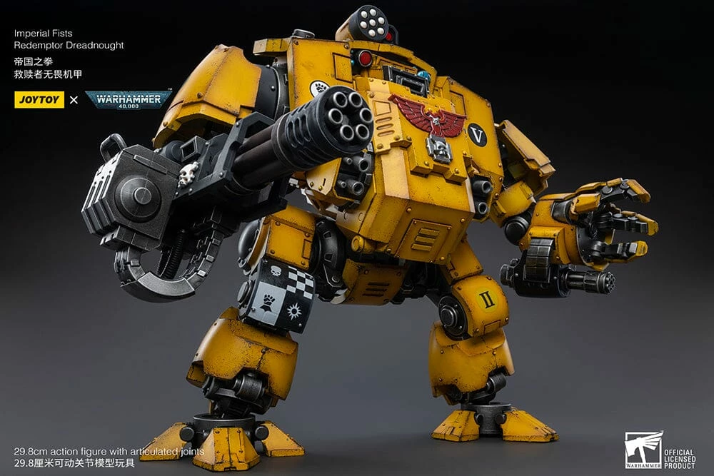 Warhammer 40K Imperial Fists Redemptor Dreadnought 1/18 Scale Figure 10 Warhammer 40K Imperial Fists Redemptor Dreadnought 1/18 Scale Figure - Image 10