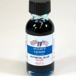 STEVENS ALC-413 1oz. Bottle Transparent Hot Metal Blue Lacquer
