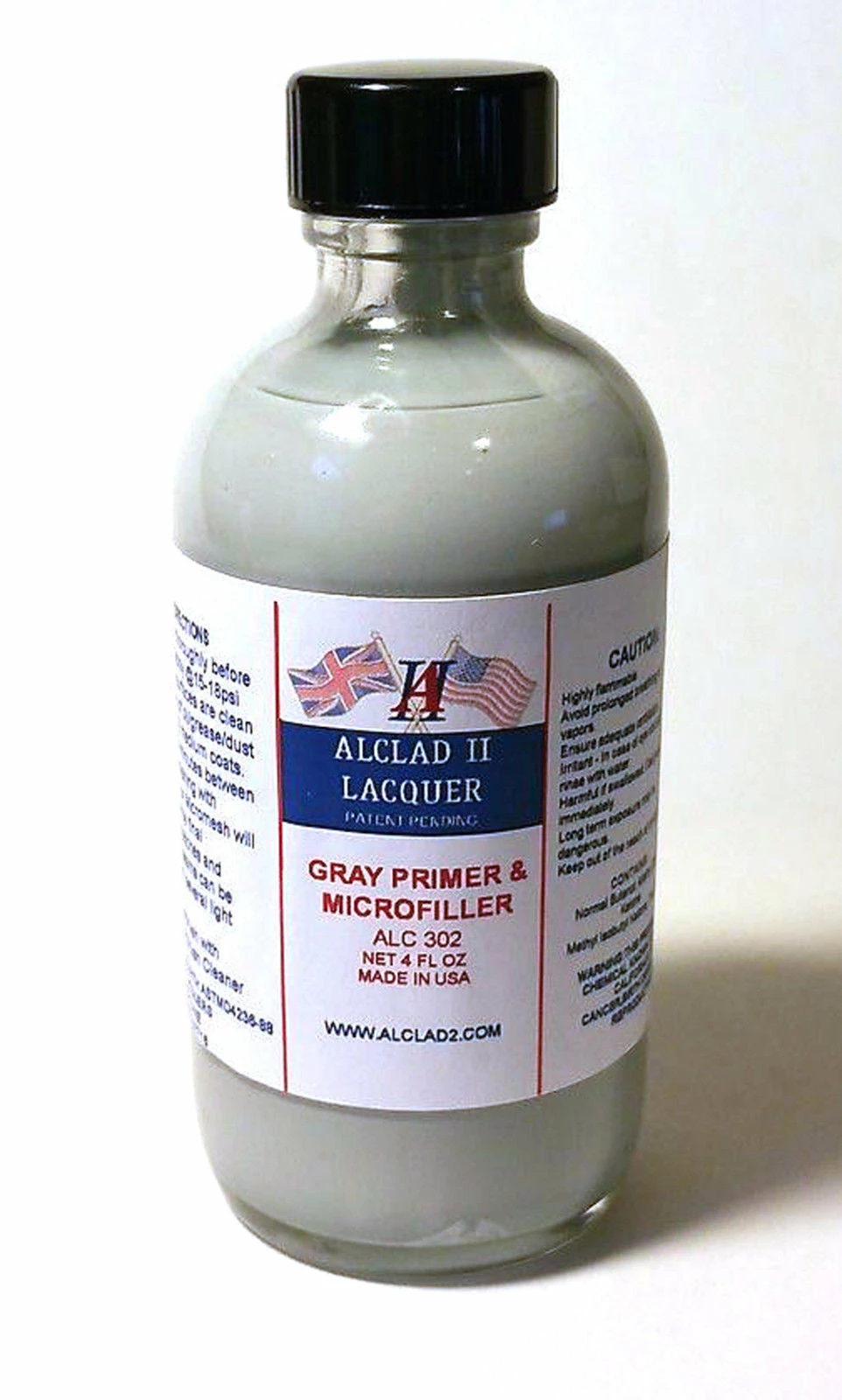 STEVENS ALC-302 4oz. Bottle Grey Primer & Microfiller 1 STEVENS ALC-302 4oz. Bottle Grey Primer & Microfiller