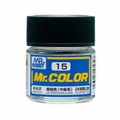 Mr. Hobby Mr. Color 15 - IJN Green (Nakajima) (Semi-Gloss/Aircraft)