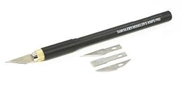 STEVENS Tamiya 74098 Modeler's Knife Pro W/6 Blades Straight, Curved & Chisel 1 STEVENS Tamiya 74098 Modeler's Knife Pro W/6 Blades Straight, Curved & Chisel