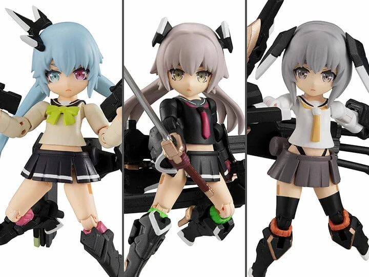 Heavily Armed High School Girls Desktop Army Team 1 Box Of 3 Figures 1 Heavily Armed High School Girls Desktop Army Team 1 Box Of 3 Figures