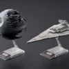 Death Star II 1/2,700,000 & Star Destroyer 1/14,500 "Star Wars", Bandai Star Wars Plastic Model
