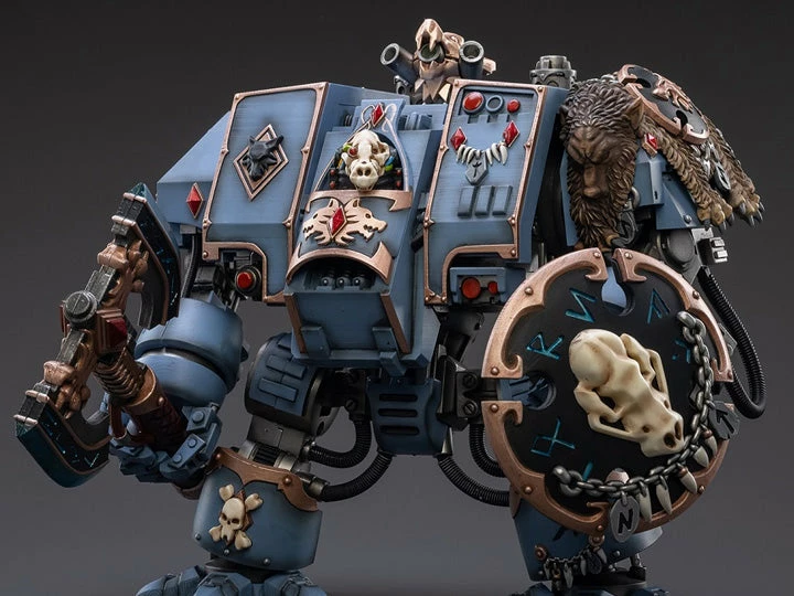 Warhammer 40K Space Wolves Venerable Dreadnought Brother Hvor 1/18 Scale Figure 1 Warhammer 40K Space Wolves Venerable Dreadnought Brother Hvor 1/18 Scale Figure