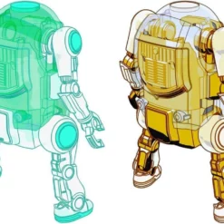 35 Mechatro WeGo Robots Cream Soda & Crystal Gold Model Kit Set -Bandai Sales 80737673 8477 4e17 a940 5a0a60faa4c7