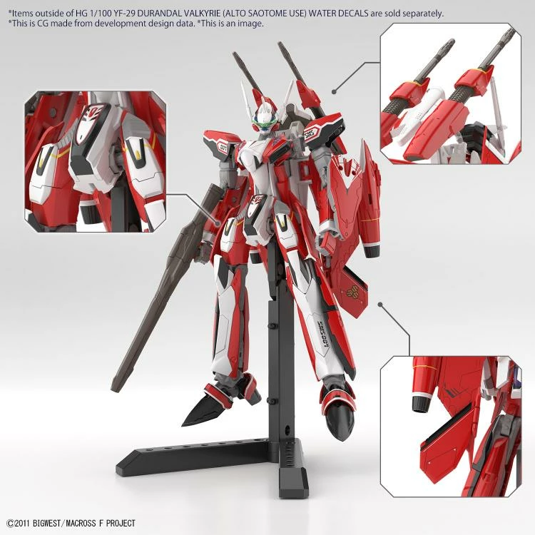 Bandai Macross Frontier HG YF-29 Durandal Valkyrie (Saotome Alto) Special Water Slide Decals Sheet 2 Bandai Macross Frontier HG YF-29 Durandal Valkyrie (Saotome Alto) Special Water Slide Decals Sheet - Image 2