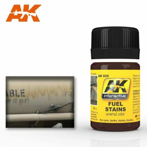 AK Interactive Fuel Stains 1 AK Interactive Fuel Stains -Bandai Sales AK025