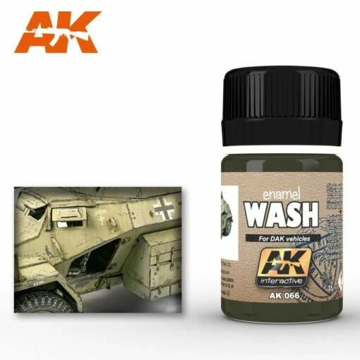 AK Interactive Wash For Afrika Korps Vehicles 7 AK Interactive Wash For Afrika Korps Vehicles -Bandai Sales AK066