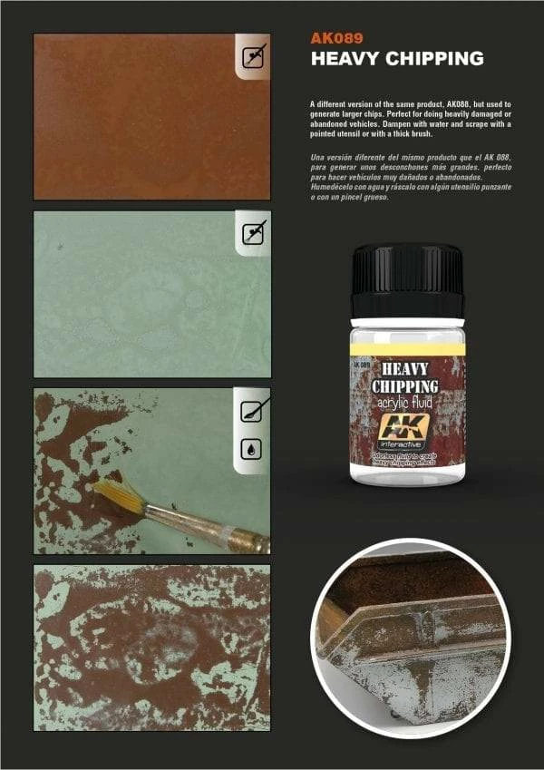 AK Interactive Heavy Chipping Effects Acrylic Fluid 2 AK Interactive Heavy Chipping Effects Acrylic Fluid - Image 2