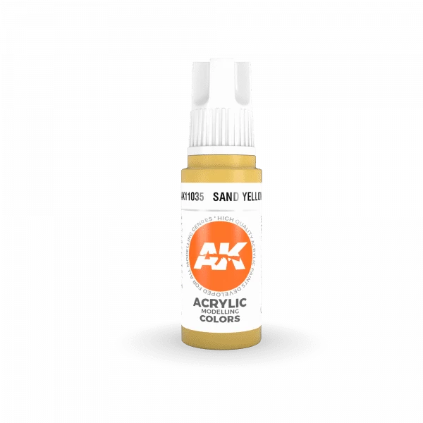 AK Interactive 3rd Gen Acrylic Sand Yellow 17ml 2 AK Interactive 3rd Gen Acrylic Sand Yellow 17ml - Image 2