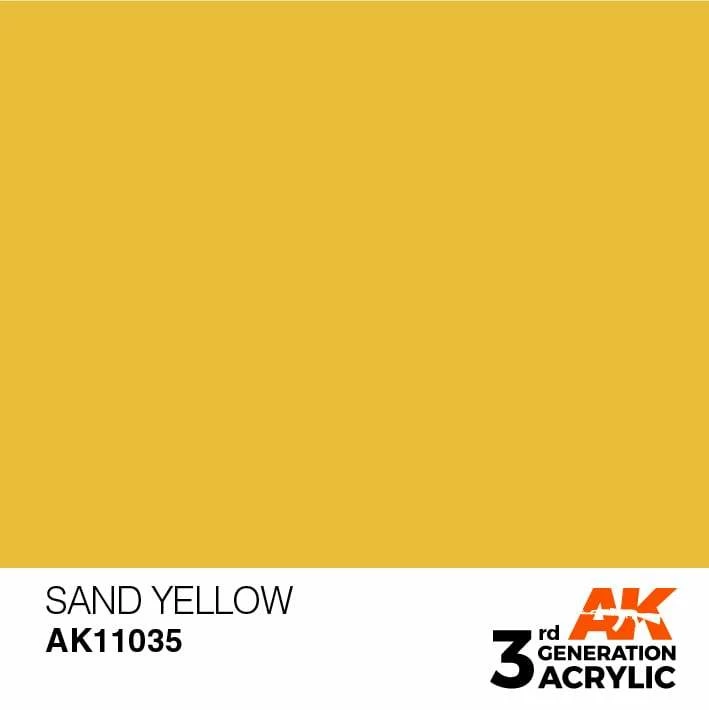 AK Interactive 3rd Gen Acrylic Sand Yellow 17ml 1 AK Interactive 3rd Gen Acrylic Sand Yellow 17ml