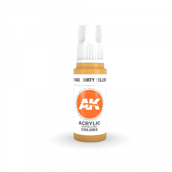 AK Interactive 3rd Gen Acrylic Dirty Yellow 17ml 2 AK Interactive 3rd Gen Acrylic Dirty Yellow 17ml - Image 2