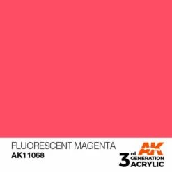 AK Interactive 3rd Gen Acrylic Fluorescent Magenta 17ml