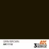 AK Interactive 3rd Gen Acrylic Grim Brown 17ml