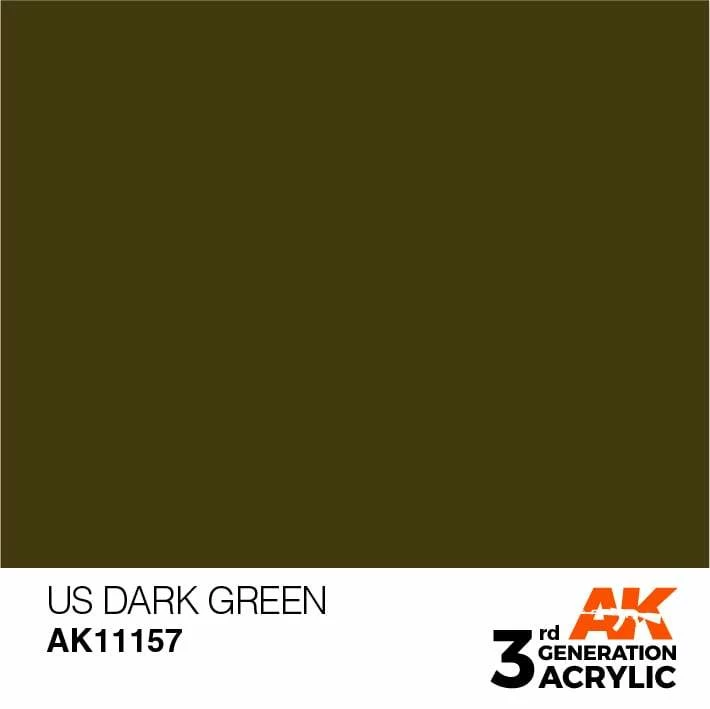 AK Interactive 3rd Gen Acrylic US Dark Green 17ml 1 AK Interactive 3rd Gen Acrylic US Dark Green 17ml