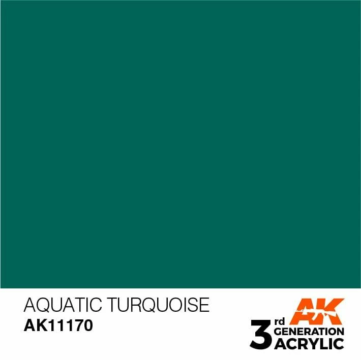 AK Interactive 3rd Gen Acrylic Aquatic Turquoise 17ml 1 AK Interactive 3rd Gen Acrylic Aquatic Turquoise 17ml
