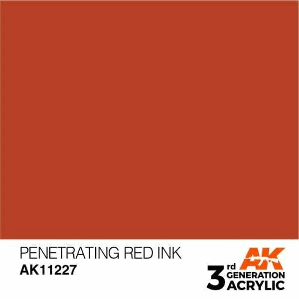 AK Interactive 3rd Gen Acrylic Penetrating Red INK 17ml 1 AK Interactive 3rd Gen Acrylic Penetrating Red INK 17ml