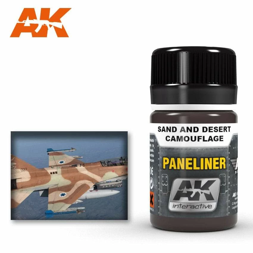 AK Interactive Paneliner For Sand And Desert Camouflage 35ml 1 AK Interactive Paneliner For Sand And Desert Camouflage 35ml