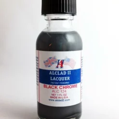 STEVENS Alclad II 1oz. Bottle Black Chrome Lacquer ALC-124