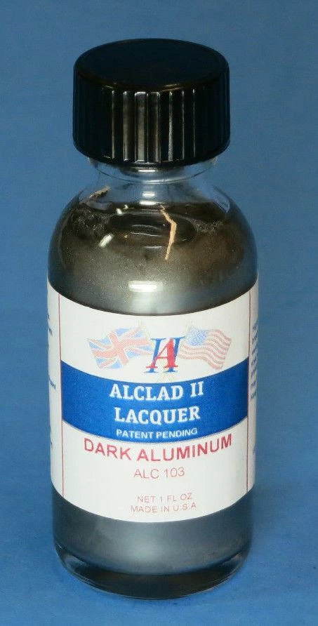 STEVENS Alclad II 1oz. Bottle Dark Aluminum Lacquer 1 STEVENS Alclad II 1oz. Bottle Dark Aluminum Lacquer