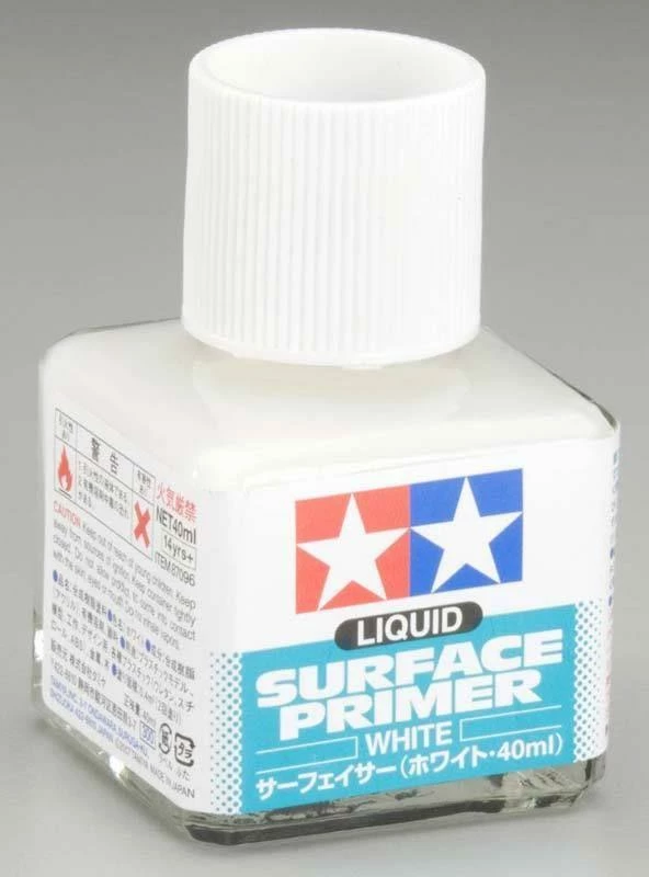 STEVENS Tamiya Liquid Surface White Primer (40ml Bottle) 1 STEVENS Tamiya Liquid Surface White Primer (40ml Bottle)