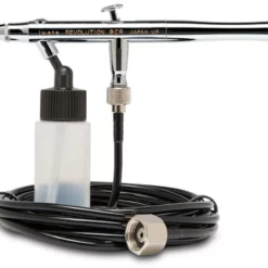 IWATA Revolution HP-BCR Siphon Feed Dual Action Airbrush With Iwata Airbrush Hose