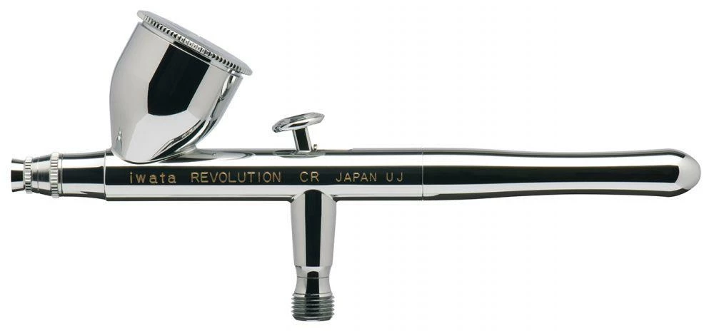 IWATA Revolution HP-CR Gravity Feed Dual Action Airbrush 1 IWATA Revolution HP-CR Gravity Feed Dual Action Airbrush