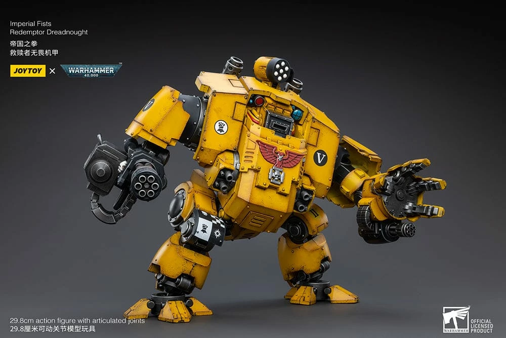 Warhammer 40K Imperial Fists Redemptor Dreadnought 1/18 Scale Figure 9 Warhammer 40K Imperial Fists Redemptor Dreadnought 1/18 Scale Figure - Image 9