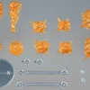 Bandai 30 Minutes Missions #03 Customize Effect Burst Scene (Orange) Accessory Set