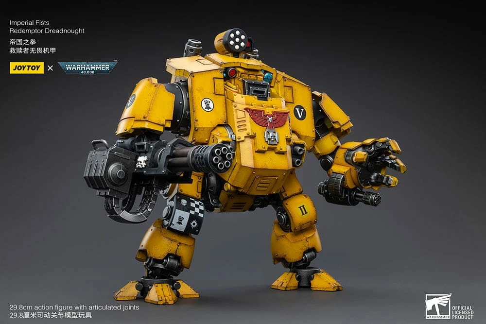 Warhammer 40K Imperial Fists Redemptor Dreadnought 1/18 Scale Figure 8 Warhammer 40K Imperial Fists Redemptor Dreadnought 1/18 Scale Figure - Image 8