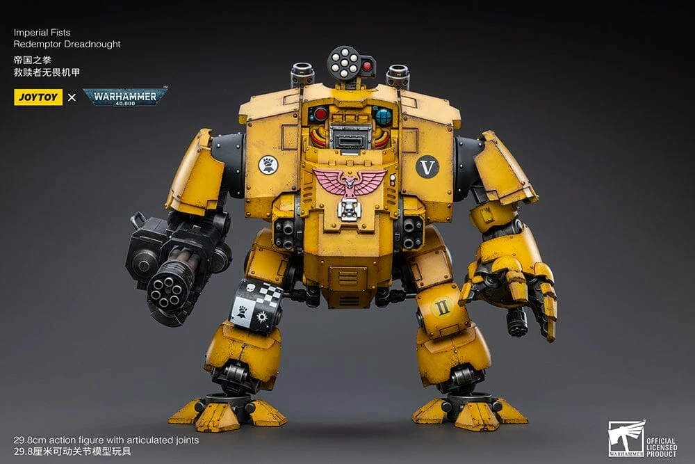 Warhammer 40K Imperial Fists Redemptor Dreadnought 1/18 Scale Figure 2 Warhammer 40K Imperial Fists Redemptor Dreadnought 1/18 Scale Figure - Image 2
