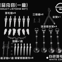 [SU016-A] Susan Models 1/144 RG Wing Gundam Snow White Wings And Cannons -Bandai Sales d92e076f69cb1a6f81c9bab8cd8f57a2