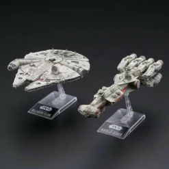 Bandai 1/1000 BLOCKADE RUNNER & 1/350 MILLENNIUM FALCON