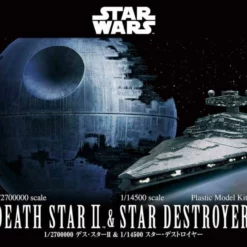Death Star II 1/2,700,000 & Star Destroyer 1/14,500 "Star Wars", Bandai Star Wars Plastic Model -Bandai Sales image 4129